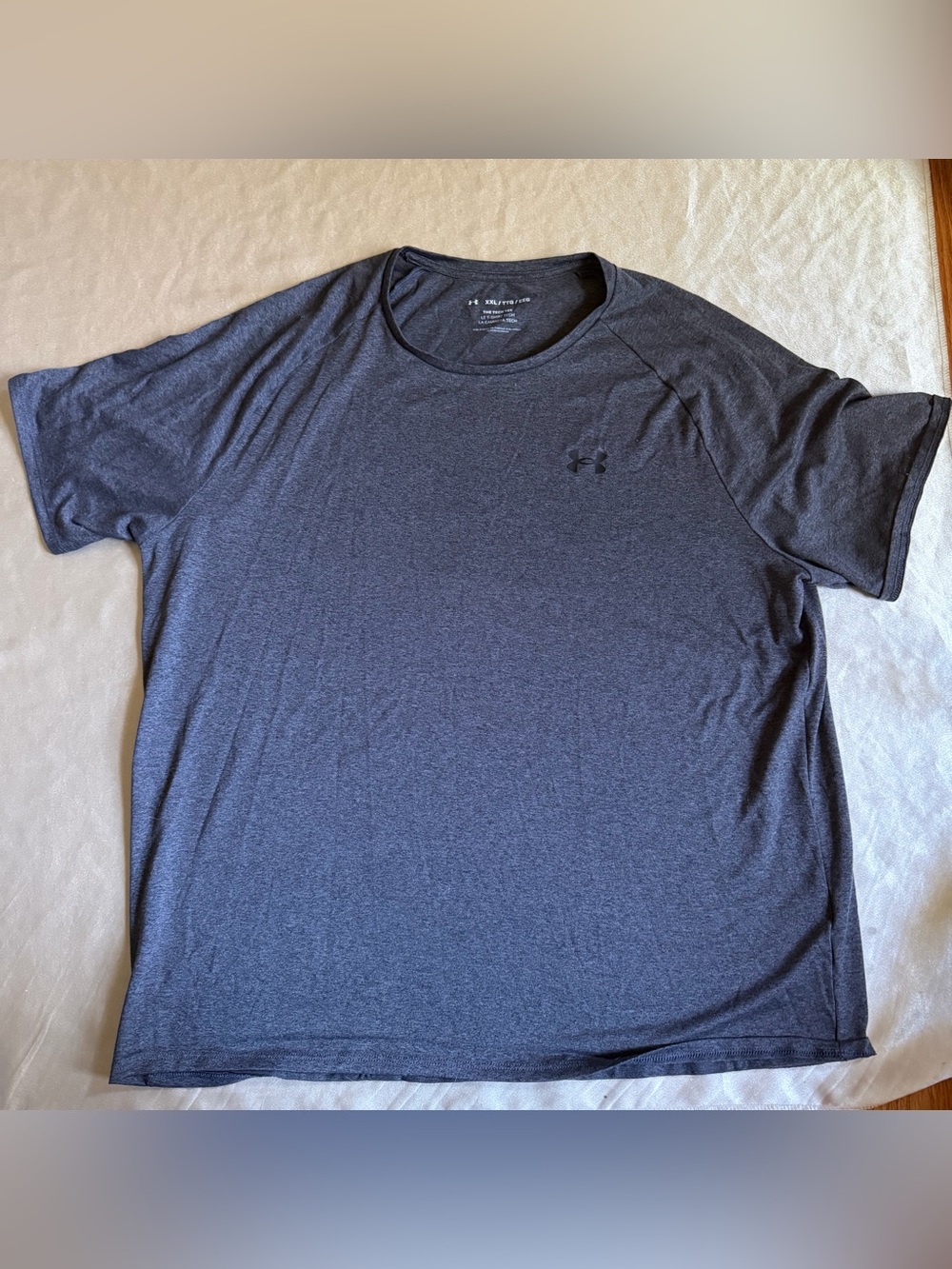 Under Armour Tech Tee Men’s Gray Lightweight Crew Neck T-Shirt Short Sleeve XXL